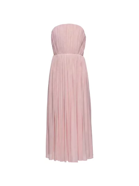 Rochie midi Magda Butrym fără bretele roz