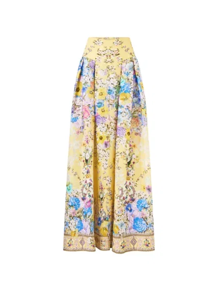 Fustă Camilla cu model floral cu imagine galben