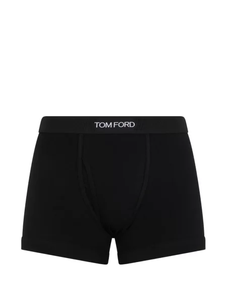 Szorty Tom Ford z logo czarne