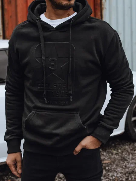 Hoodie Dstreet s kapuco črna