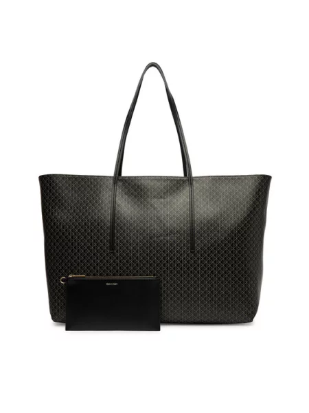 Calvin Klein Pirkinių krepšys smėlio juoda