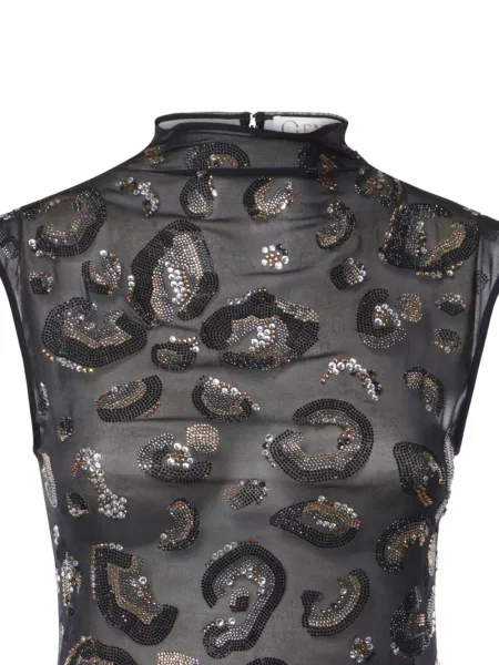 Body Genny cu model leopard negru