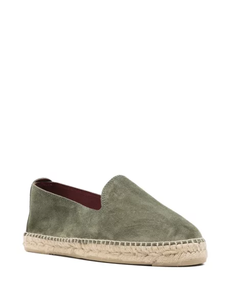 Espadrile Manebi fără toc verde