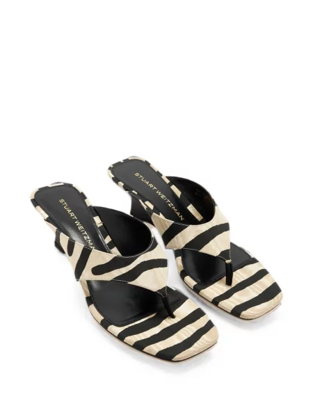 Sandale Stuart Weitzman cu pană cu imagine cu model zebră