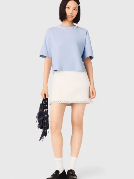 Футболка Maje блакитна