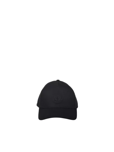 Czapka z daszkiem Moncler czarna