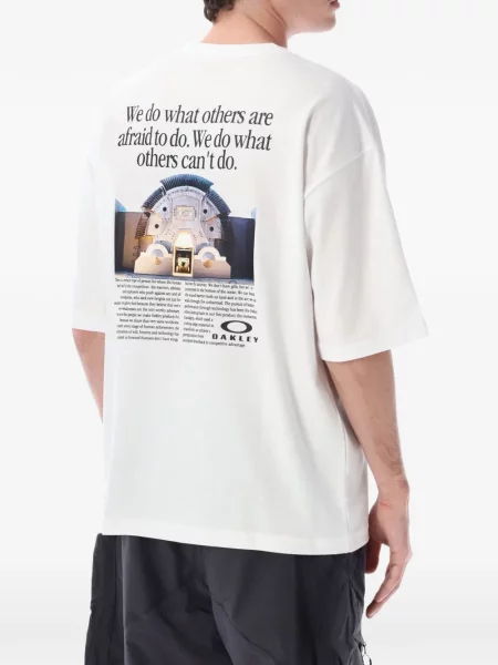 Tricou Oakley cu imagine alb