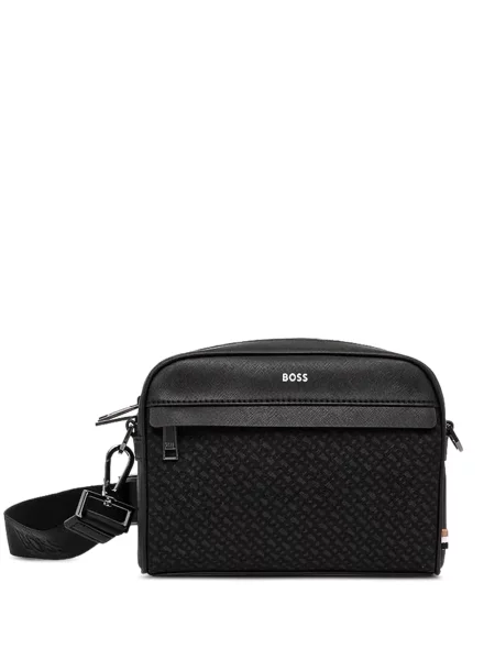 Geantă crossbody Boss cu autograf negru