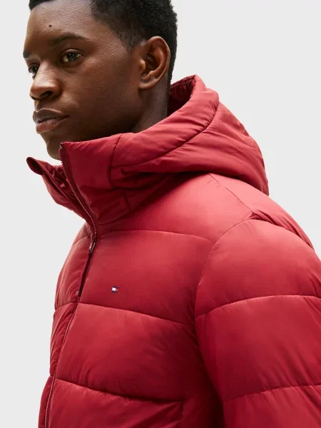 Куртка Tommy Hilfiger с капюшоном красная