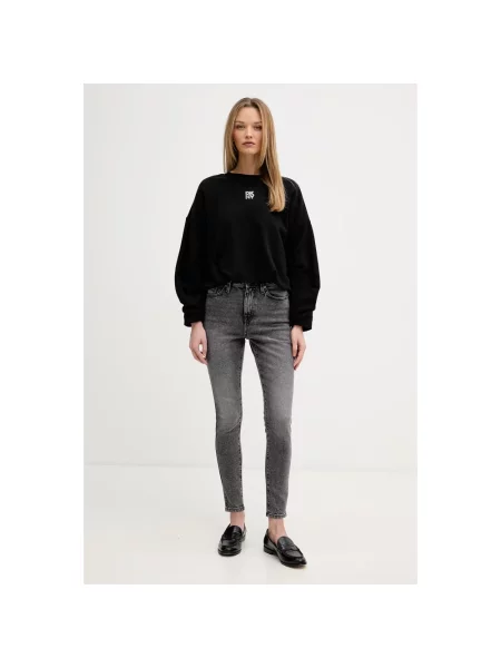Skinny jeansy skinny Dkny szare