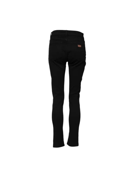 Skinny jeansy skinny Dolce And Gabbana z logo czarne