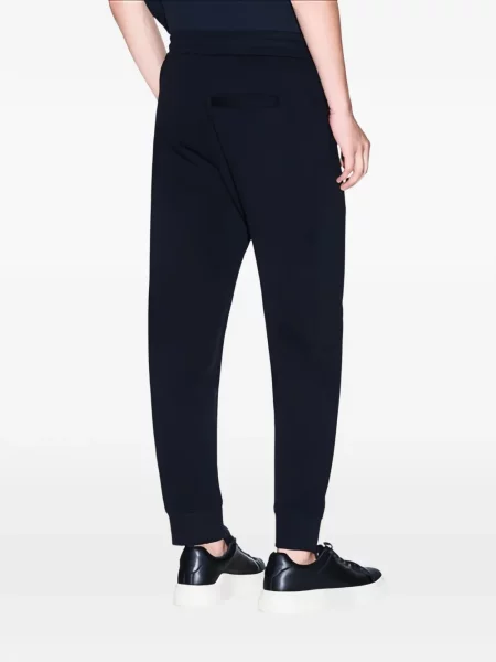 Běžecké kalhoty Armani Exchange s autogramem modré