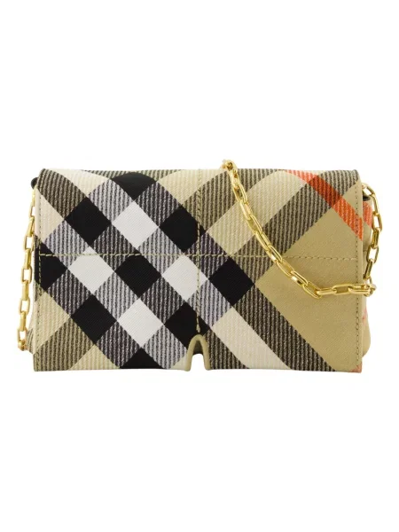 Pstryknąć torba Burberry w kratę beżowa