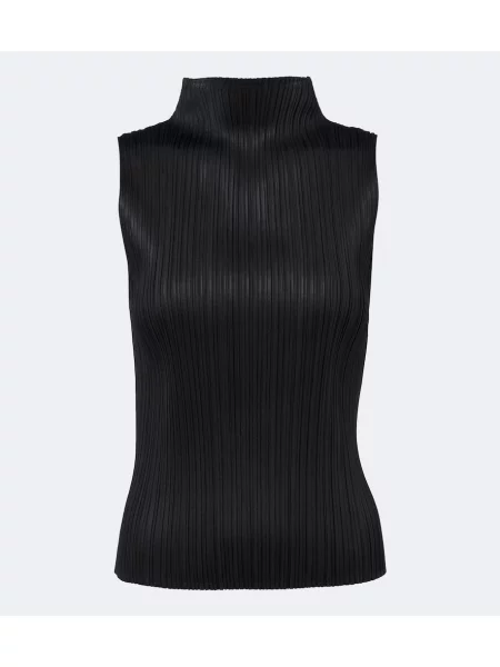 Top Pleats Please Issey Miyake negru