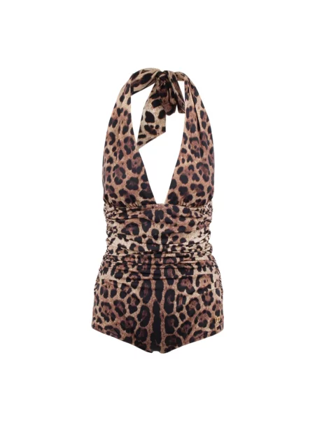 Wielobarwność stroj jednoczęściowy Dolce And Gabbana z nadrukiem zwierzęcym