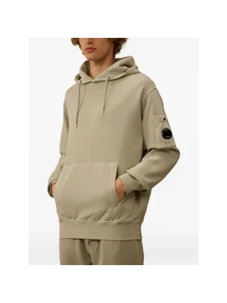 Bluza z kapturem C.p. Company z kapturem zielona