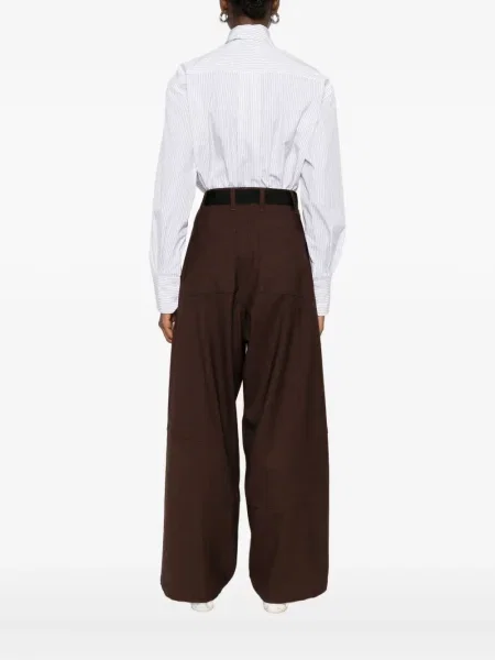 Pantaloni Plan C maro