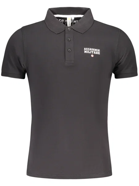 Polo Accademia Militare cu mâneci scurte negru