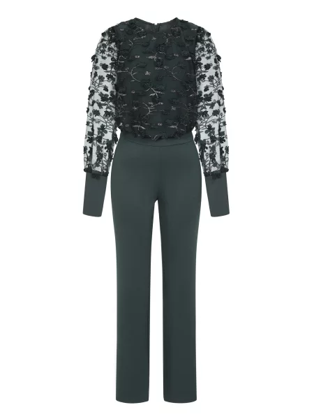 HotSquash Salopeta verde alb