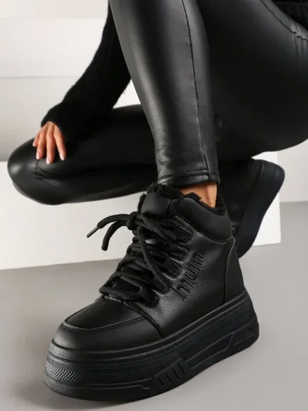 Botine Leavinael negre