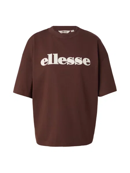 ELLESSE Tricou Visio maro închis alb