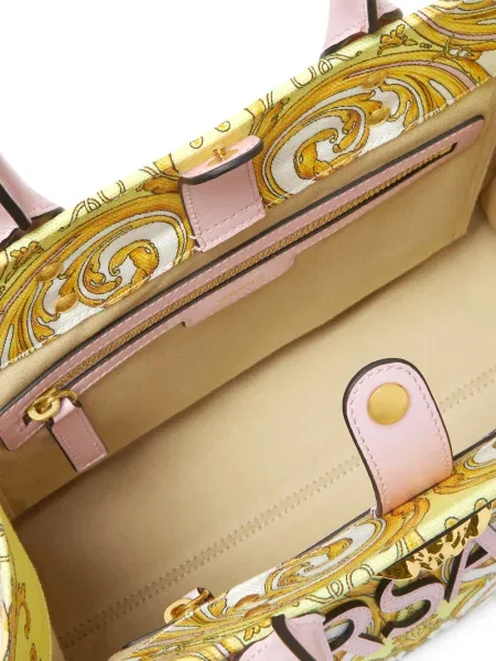 Geantă Versace cu imagine roz