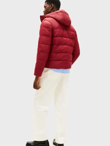 Куртка Tommy Hilfiger с капюшоном красная