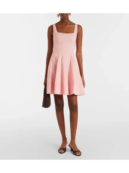 Rochie de bumbac Staud roz