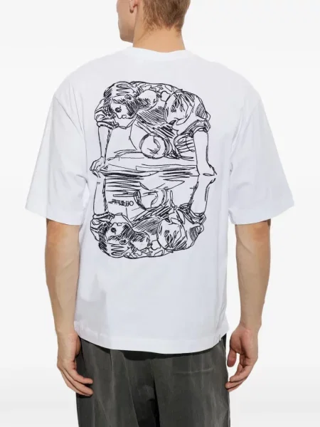 Scurt tricou Off-white alb