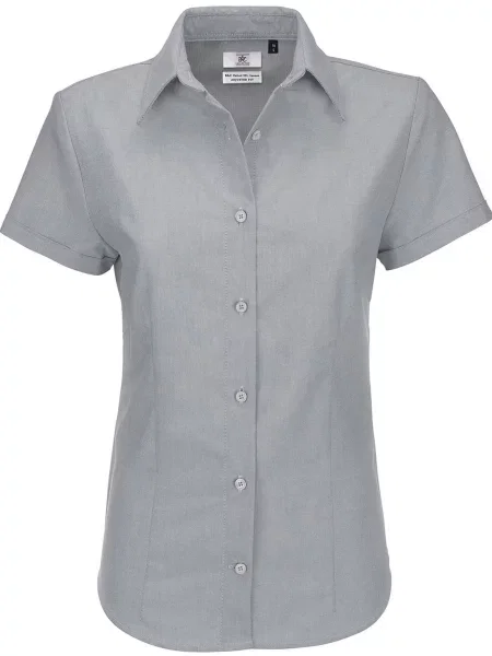 Koszula B&c z twillu szara