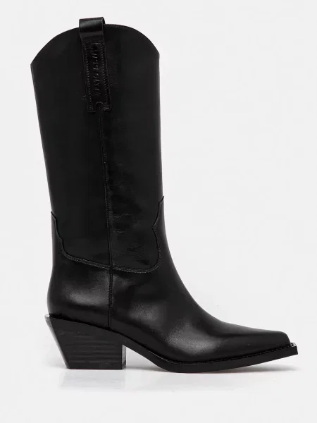 Шкіряні чоботи Miss Sixty блок чорний