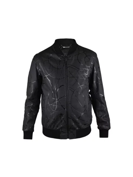 Kurtka skórzana Philipp Plein czarna