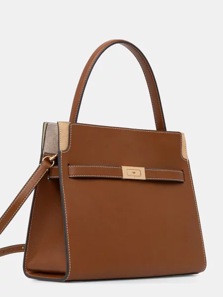 Кожаная сумка шоппер Tory Burch