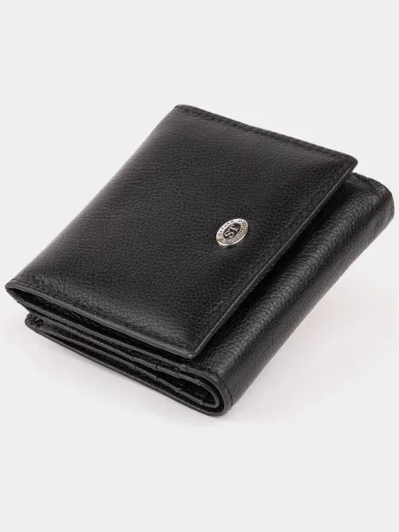 ST Leather Accessories Гаманець Шкіра чорний