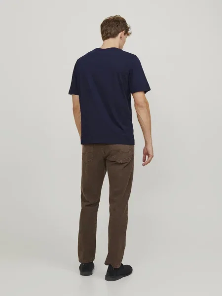 JACK & JONES Tričko PAULOS námornícka modrá