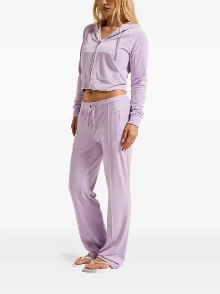 Είδος βελούδου τρέξιμο παντελόνι Juicy Couture μωβ