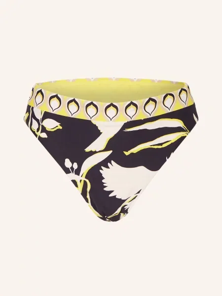 Seafolly Dół Od Bikini Z Wysokim Stanem Birds Of Paradise schwarz biały
