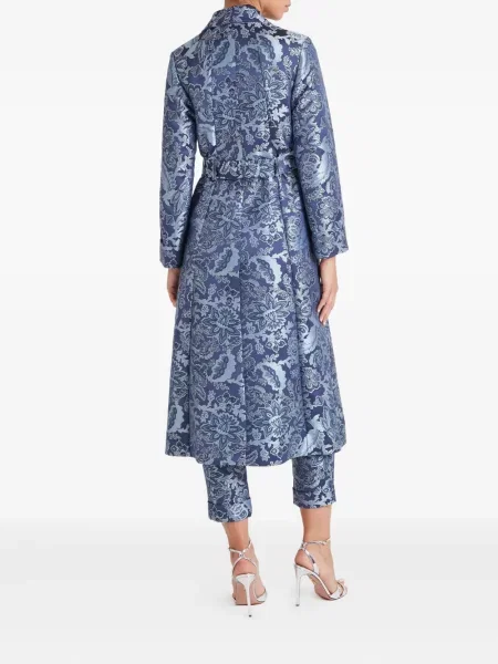 Палто Temperley London на цветя синьо