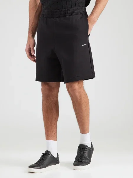 Calvin Klein Športne kratke hlače Nano Logo Črna bela