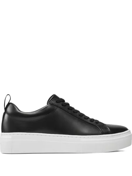 Sneakerși Vagabond cu șireturi cu platformă din dantelă negru