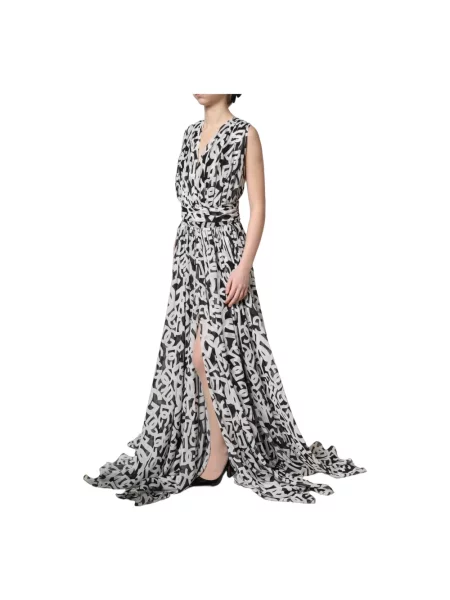 Sukienka maxi Dolce And Gabbana czarna