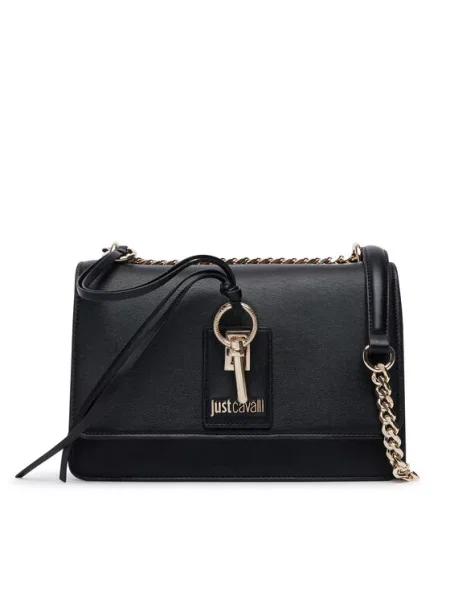 Just Cavalli torebka crossbody z imitacji skóry czarna