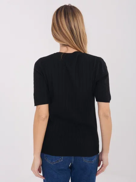 Pulover Factory Price scurt negru