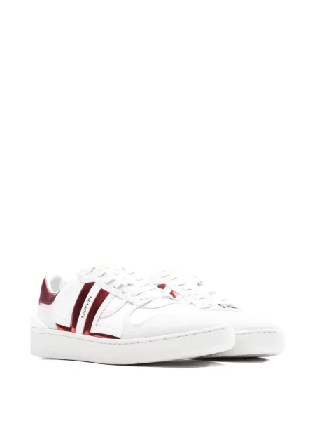 Sneakerși Lanvin cu dungi alb