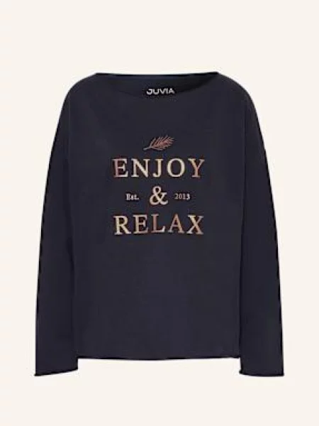 Juvia Mikina Judi tmavě modrá/ růžového zlata modrá