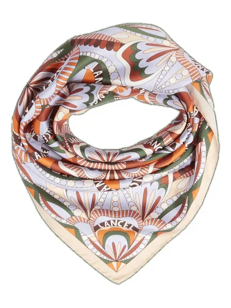 Fular Lancel de mătase cu model floral