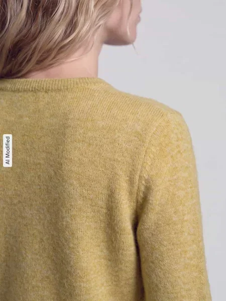 Sweter w kroju regular fit z mieszanki wełny model LULU' Selected