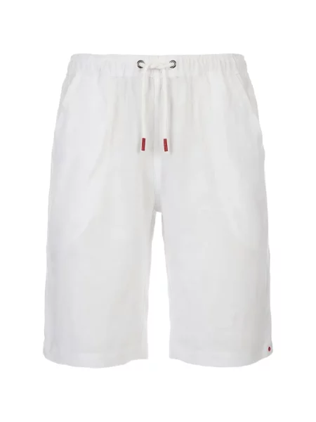 Pantaloni scurți Kiton cu cordon alb