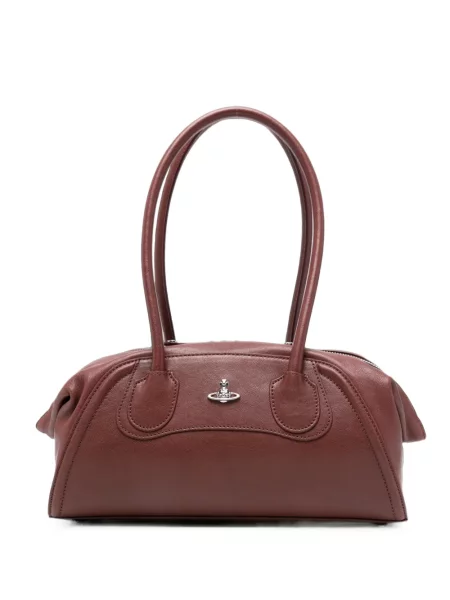 Geantă shopper Vivienne Westwood maro