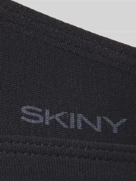Biustonosz w trójkątnym kształcie z zapięciem na haftkę Skiny czarny